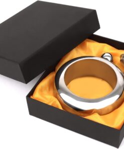 TopTie Petaca de Alcohol Pulsera 100 ml con Embudo para Mujer | Acero Inoxidable, Frasco de Licor y Whisky, Regalo Elegante de Fiesta