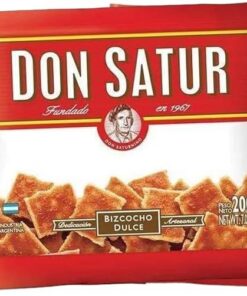 Qumir - Bizcochitos Don Satur Dulce y Salado - Clasicos Argentinos para acompañar el mate - 3 Paquetes de 200 Grs cada uno para disfrutar de un Sabor Típicamente Argentino (Dulce)
