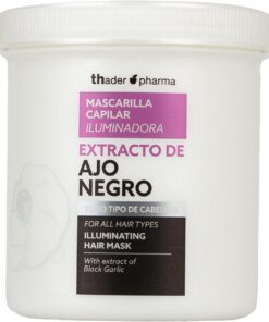 Thader Pharma Mascarilla Capilar con Extracto de Ajo Negro para Todo Tipo de Cabellos, 700 ml