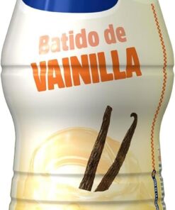 Puleva - Batido Puleva de Vainilla, Rico en Calcio, Proteínas y Vitamina D, Sin Gluten, Bebida Láctea Nutritiva, Para Desayuno y Merienda, Indicado para Niños y Familias, Botella de 1 L (Paquete de 6)