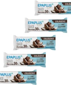 EPAPLUS Diet | Barrita de Proteína con Colágeno | 30% de Proteína y 6g de Colágeno por Barrita de 50 g | Ideal para Saciar y Acompañar un Estilo de Vida Activo | Fuente de Fibra, Sin Azúcares Añadidos