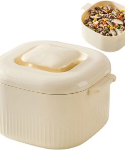 Olla Arrocera Para Microondas Vaporera De Cocina De Alimentos De 1700ml | Recipiente Para Cocer Arroz Para Pasta Fideos Verduras Y En Cocina Hogar Microondas