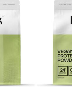 Bulk Proteína vegana en polvo, Galletas de Chocolate, 1 kg, 28 (Paquete de 2)