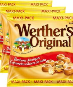 Werther's Original Caramelos toffee de mantequilla y nata, 1x300 g (Paquete de 3)