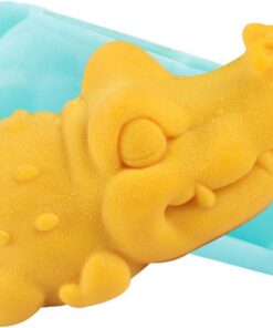 Molde de caimanes de silicona profesional, molde resistente calor para pasteles de postre hechos a mano, artesanías de Chocolate, molde para pudines de silicona