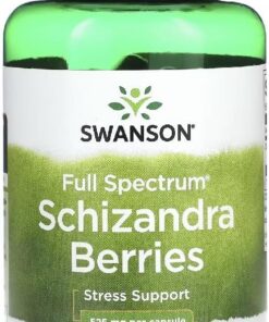 Swanson - Full Spectrum® SCHIZANDRA BERRIES - 525MG | Extracto de Bayas de Schisandra | Suplemento de espectro completo para bienestar y vitalidad - 90 cápsulas