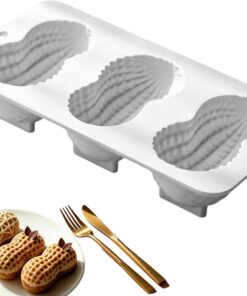 Moldes Silicona Para Pasteles Forma de 3 Cavidades Nuez Antiadherente para | Molde Para Pudín Cafetería, Restaurante, Panadería, Repostería, Pastelería, Horneado, Cocina, Hogar