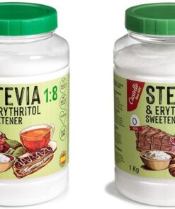 Edulcorante Stevia + Eritritol 1:8 | 1g = 8g de azúcar | Sustituto del Azúcar 100% Natural & Edulcorante Stevia + Eritritol 1:8 | 1g = 8g de azúcar | Sustituto del Azúcar 100% Natural