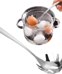 Servidor De Espaguetis Utensilio Colador De Pasta Y Fideos De Acero | Cuchara Pasta para Cocinar, Servir, Fideos, Pasta, Utensilios de Cocina, Acero Inoxidable, Cocinar