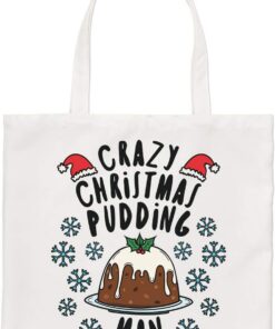 Crazy Pudín Navidad Hombre Copos de Nieve Estándar Bolsa