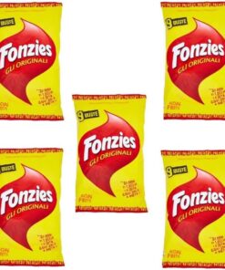 45x Fonzies Corn Snacks Crisps Potato Chips Cheese Flavour 211g (5Ã— 9 Portions [23g])