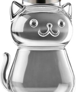 Salero de cristal | Lindo recipiente de pimienta con tapa | Recipiente para especias, para cocina, cocina, mesa, caravana, camper, casa de campo, casa de campo, tiempo de otoño, hogar y restaurante