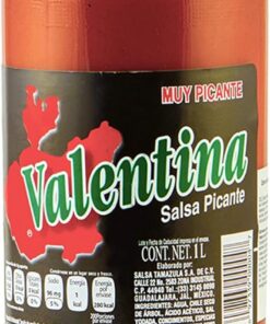 Valentina Salsa Mexican Hot / Salsa picante / (pack de 1 unidad) - 1 lt, sin gluten, sin grasa y sin azúcar, Viva México Collection by Mexhaus