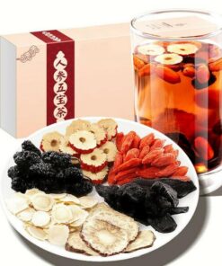 250g De Té Herbal Renseng Cinco Tesoros Tee Original De China Perfumado Tea Verde Orgánico De Flores Nutritivo Y Fortalecedor Tea De Frutas Infusión De Flores Secas Tee Para El Riñón