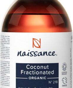 Naissance Aceite Vegetal de Coco Fraccionado BIO (No. 218) 225ml - Natural, no OGM - para Aromaterapia, Masajes y Recetas Artesanales