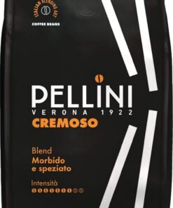 Pellini N.9 Cremoso, Café en Grano para Espresso 1kg, Mezcla de Arábica y Robusta de Sabor Rico y Armonioso, Tueste Medio