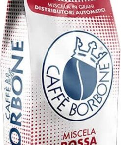 Caffè Borbone - 1 kg de Grains de Café Italienne - Mélange Rouge