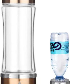 PAHION Botella De Agua Hidrogenada Máquina Fabricante Ionizador Generador De Agua Alcalina Hidrogenada con Membrana con Tecnología SPE A Produce hasta 1200-1500 PPB 420 Ml