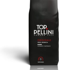 Pellini Café en Granos Top, Mezcla 100% Arábica, Café en Grano con Aromas Perfumados y Refinados y Toques de Regaliz y Cacao, 500g