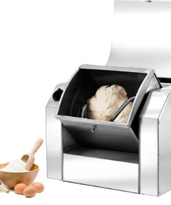 Máquina mezcladora de masa de acero inoxidable de 1500 W para hacer pasta fideos pizza, batidora eléctrica de alimentos de cocina con función de temporizador, capacidad de amasado de 3 kg