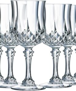 Cristal D'Arques Vasos de Chupito Longchamp 6 cl Juego de 6 | Vidrio Kwarx de alto brillo, vasos de licor y aguardiente, apto para lavavajillas, fabricado en Francia, ideal bar y fiestas