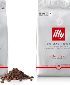 illy, Café en Grano CLASSICO, 100% Arábica con Notas de Azahar y Jazmín, Sabor Suave y Sabor Final Dulce, 1 Lata de 500g (Paquete de 2)