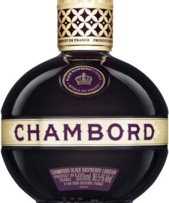 Chambord Licor de Frambuesa Negra, Sabor Dulce y Afrutado, 16,5% Vol. de Alcohol, 500 ml