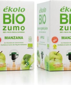 Ekolo Bag in Box Zumo De Manzana Bio, 1 Caja, 3 L (Paquete de 2)