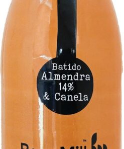 Base Mill Pack de 4 Batido de Almendra 14% Ecológico y Canela (250 ml) – 100% Natural, Vegano y Saludable, Sin Azúcares Añadidos, Sin Gluten, Bajo en Grasas Saturadas