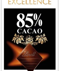 Lindt Chocolate EXCELLENCE 85%, tableta de chocolate puro, chocolate negro aromático, extrafino, intenso y equilibrado