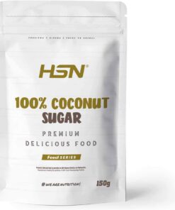 Azúcar de Coco de HSN | 100% Puro, Para Recetas Sanas, Edulcorante natural | Vegano, Sin Gluten, Sin Lactosa, Sin Aditivos, Sin Refinar, 150gr