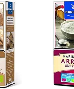 Harimsa Harina Trigo Sarraceno Ecológico, Original, 400 Gramos & Harina de Arroz 400 Gramos