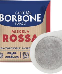Caffè Borbone Cápsulas Compostables, Mezcla de Café Roja - 150 Cápsulas - Compatibles con el Sistema E.S.E Cápsulas de Papel de 44 mm