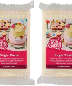 FunCakes Pasta de Azúcar Marfil Elegante 250 g (Paquete de 2)