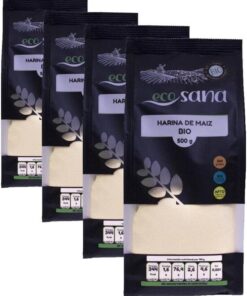 HARINA MAIZ BIO 500G ECOSANA (Paquete de 4)