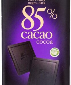 Tirma Chocolate Negro 85% Cacao, 125g (Paquete de 10)