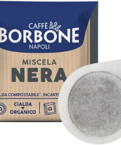 Caffè Borbone Cápsulas Compostables, Mezcla de Café Negra, Tueste Medio - 150 Cápsulas - Compatibles con el Sistema E.S.E. Cápsulas de Papel de 44 mm