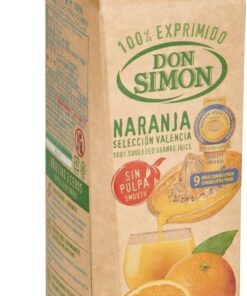 Don Simon Zumo Naranja sin Pulpa, 1L (Paquete de 10)