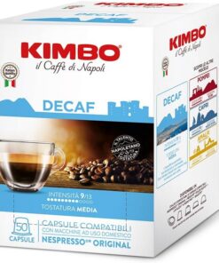 Kimbo Mezcla DEK Le Maraviglia del Gusto – 50 Cápsulas, compatibles con cafeteras Nespresso*