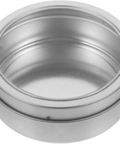 Gatuida Contenedores magnéticos de almacenamiento de especias plateados, tapa de lata pequeña para cocina, nevera, organización, cajas magnéticas de especias pequeñas para el hogar
