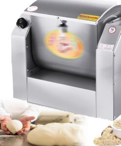 Máquina mezcladora de masa de acero inoxidable, capacidad de 3/5 kg, función de sincronización para hacer pasta, fideos y pizzas