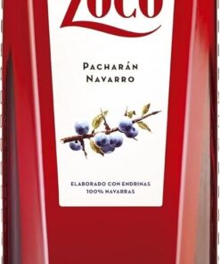 Zoco Pacharán Navarro – Licor Tradicional de Endrinas 100% Navarras – D.O. Navarra – Botella de 1 Litro