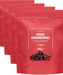 por Amazon Arándanos secos 200g 1 paquete (Paquete de 4)
