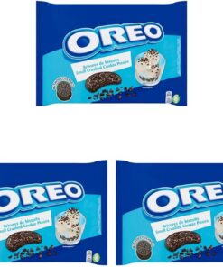 Oreo Trocitos de Galleta de Cacao Especial Toppings para Helados, Repostería y Postres, 400 g (Paquete de 3)