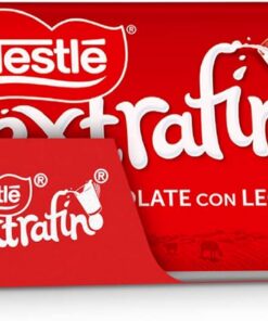 Nestle Extrafino Tableta de Chocolate con Leche 125 g, sin Gluten - Pack de 30 und.