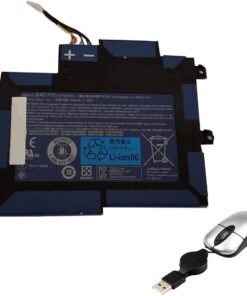 BAT-711-05 - Batería de reemplazo para Acer BAT-711, Acer Iconia A100 Tablet, A100, BAT-711, BT00203005 (Incluye Mini ratón óptico) Color Gris