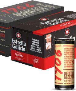Estrella Galicia Especial y 1906 Reserva Especial - Pack Combinado de Cerveza Estrella Galicia Especial de 10 Latas x 33 cl, Alc 5,5% Vol y 1906 Reserva Especial de 10 Latas x 33 cl, Alc 6,5% Vol