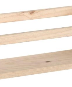 Astigarraga Kit Line Estante para Especias de Madera de Pino, Especiero de Cocina de Pared, 60 cm, 3 Estantes, Sin Barnizar