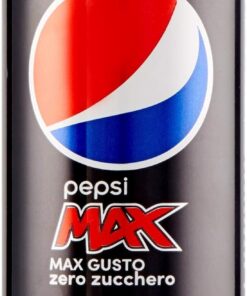 Pepsi Cola Max Gusto Zero Zucchero - 24 latas de bebidas carbonatadas, 330 ml, sin alcohol, sin azúcar, bebida suave