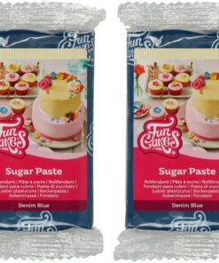 FunCakes Pasta de Azúcar Azul Denim 250 g (Paquete de 2)